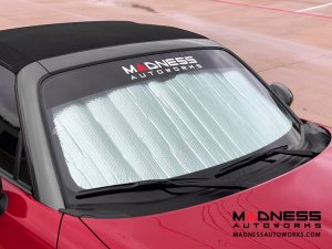Mazda Miata MX-5 Windshield Sunshade/ Reflector - BlackOut Sunshade - Roll Up
